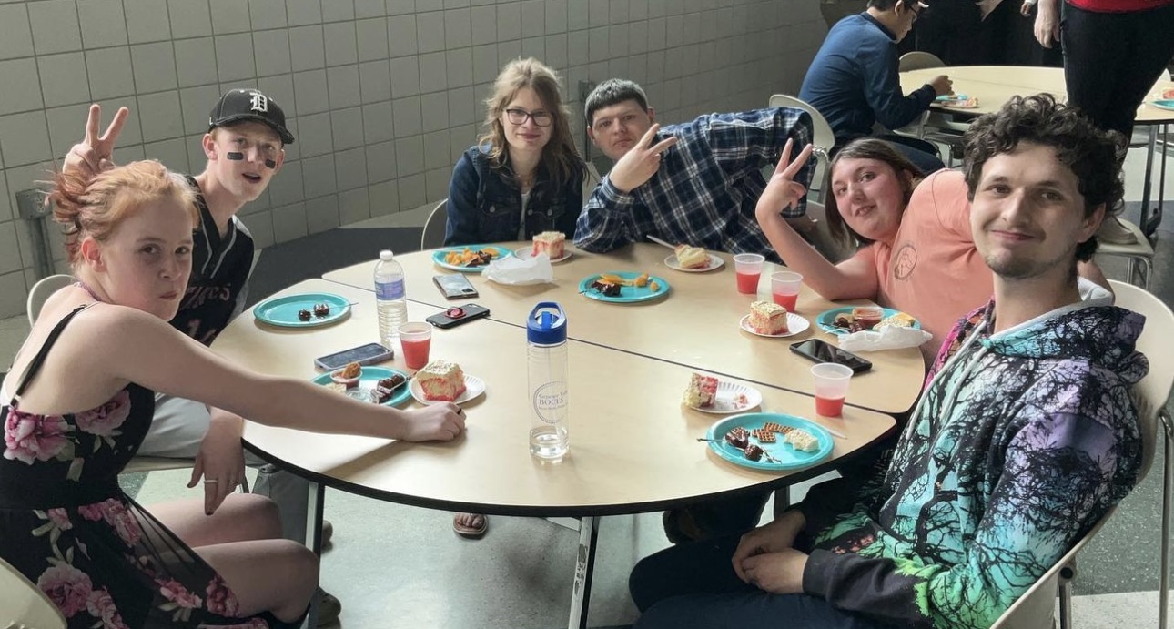 Students enjoy their lunch break during the Transitions II Program