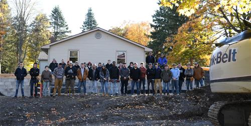 Building Trades students