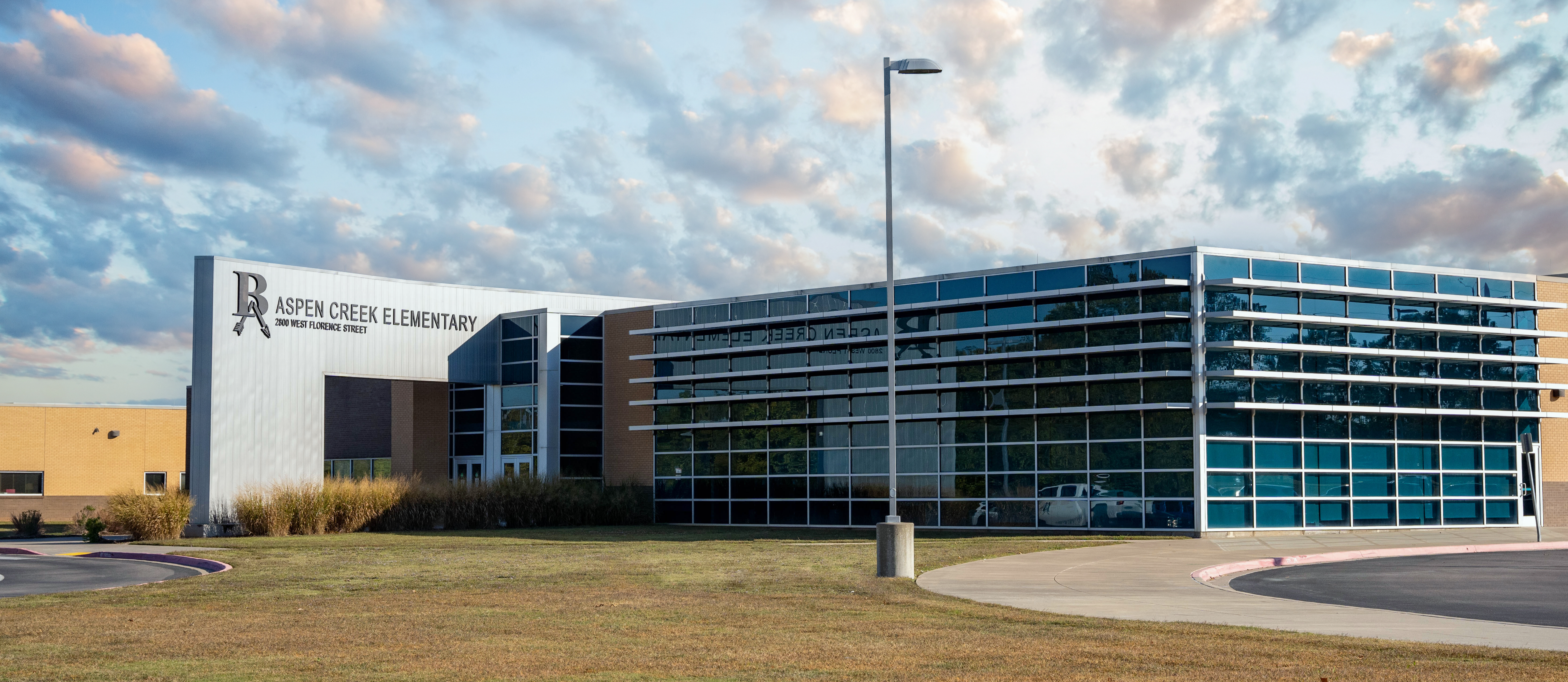 Front of Aspen Creek Elementary