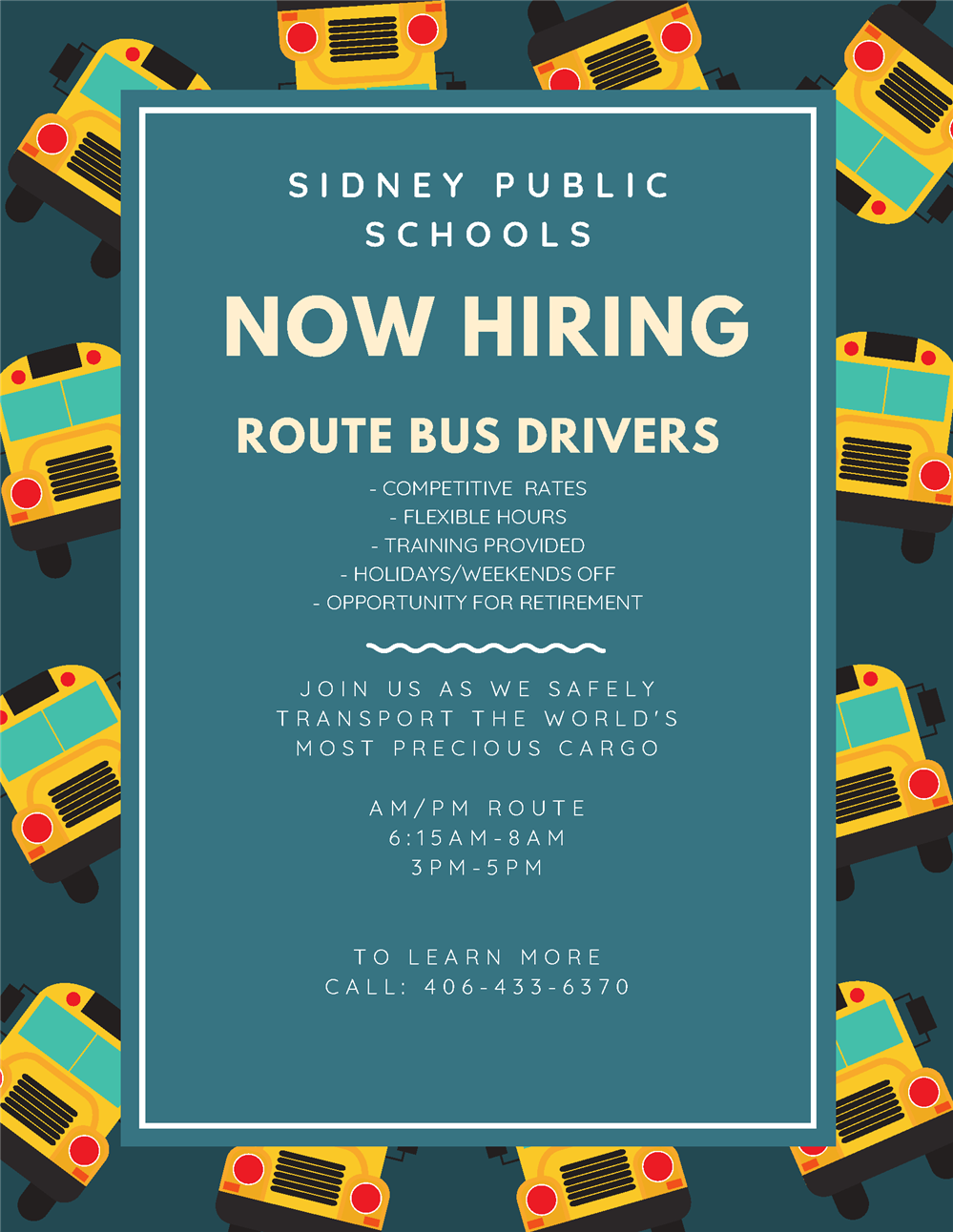 Now Hiring Bus Drivers