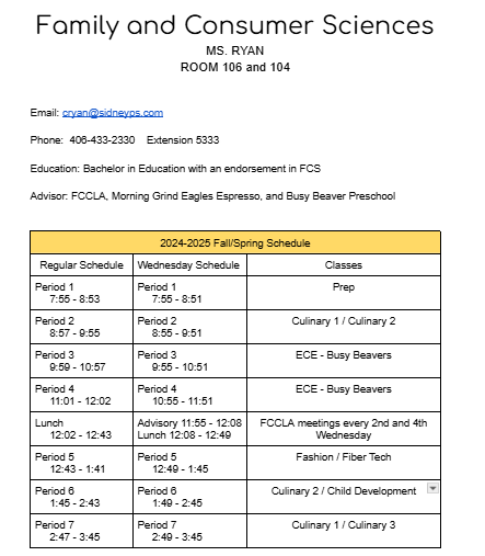 @5-26 Schedule