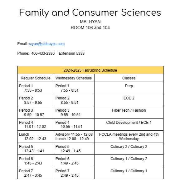 26-27 Schedule