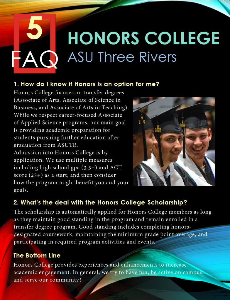 Honors College 5 FAQ page 1
