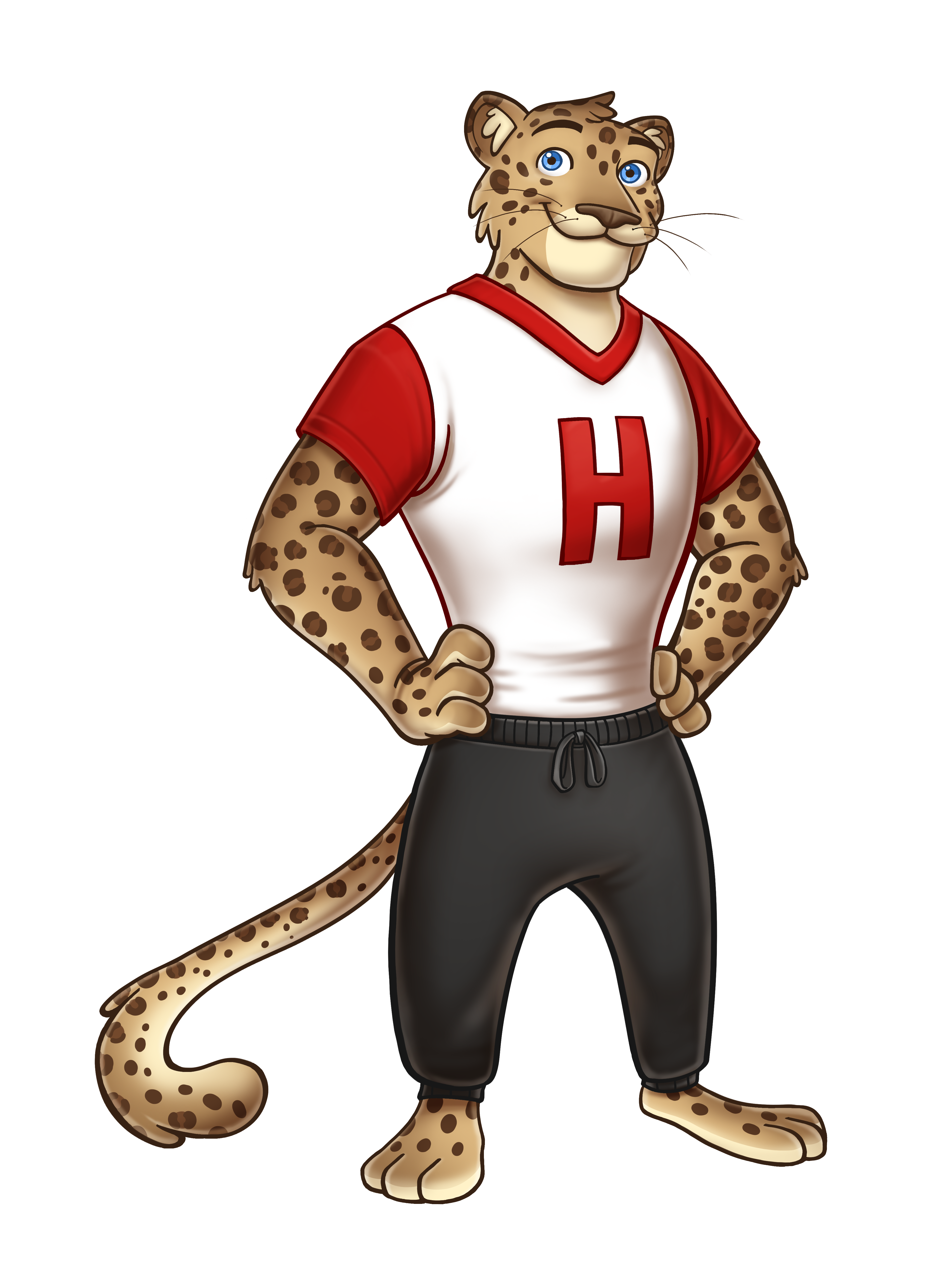 Hart Leopard Mascot