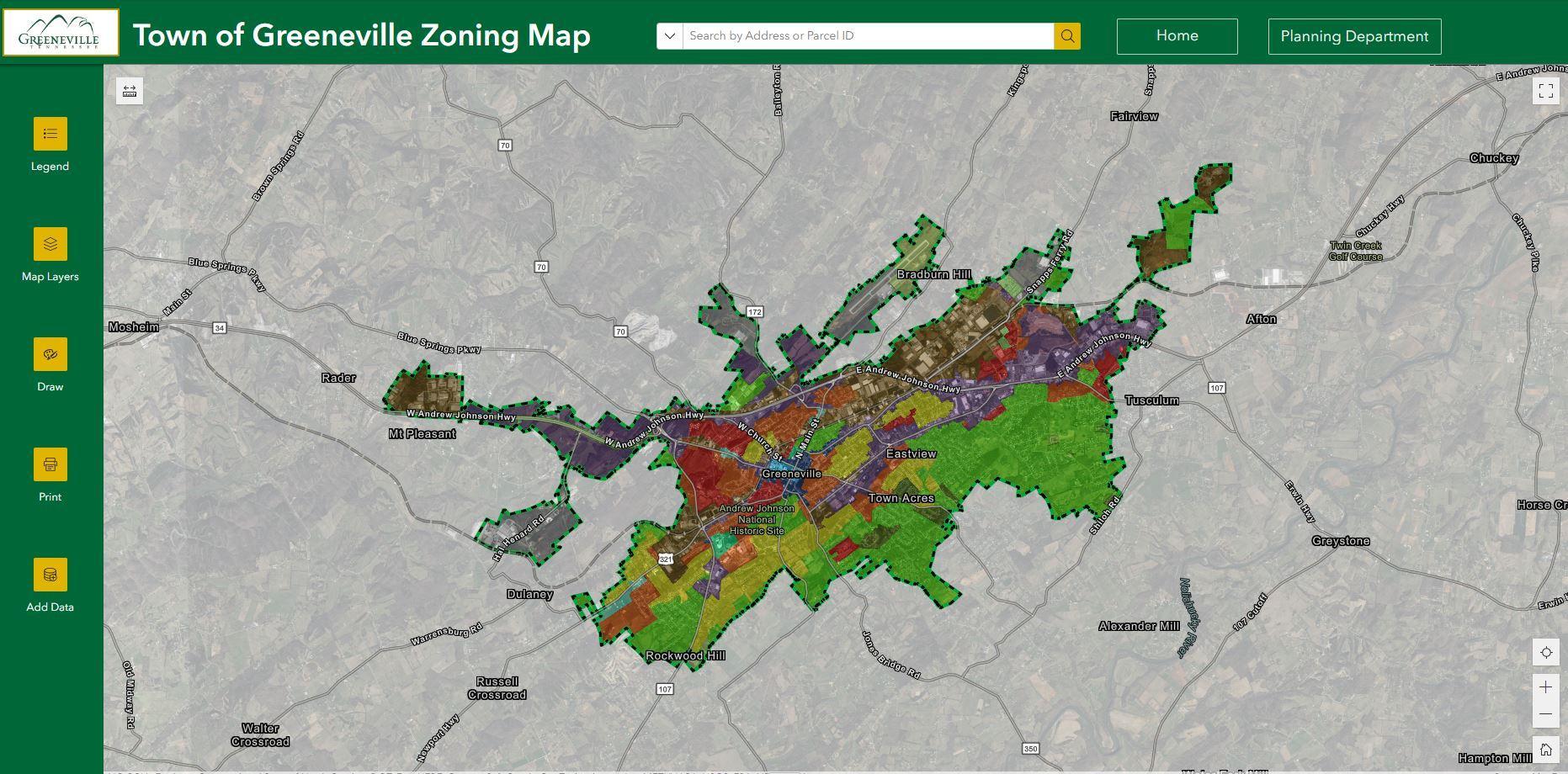 Town Zoning Web Application