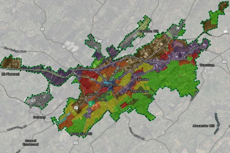 GIS Map of Greeneville