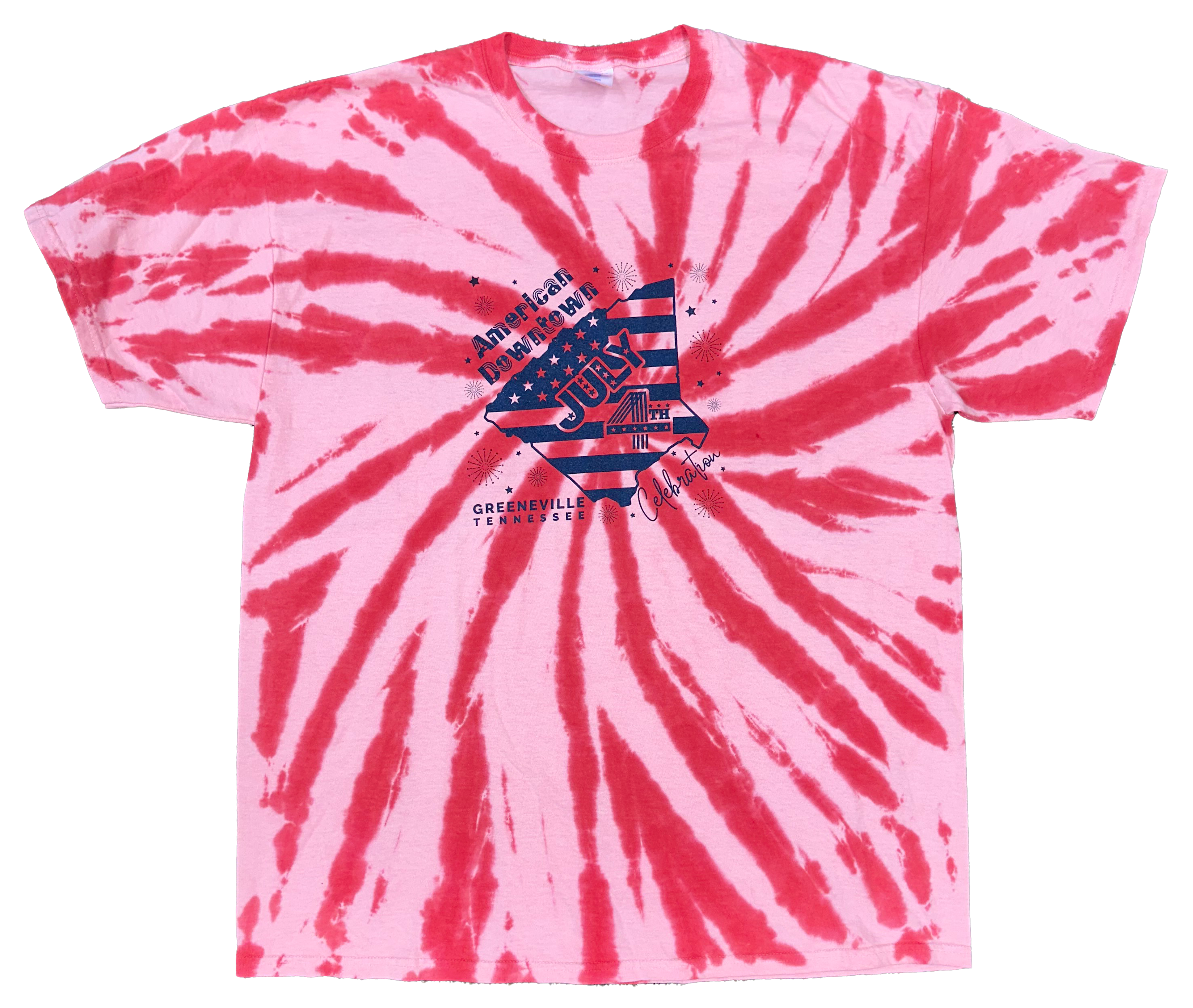 Red Tie Dye Greene Co. T-Shirt