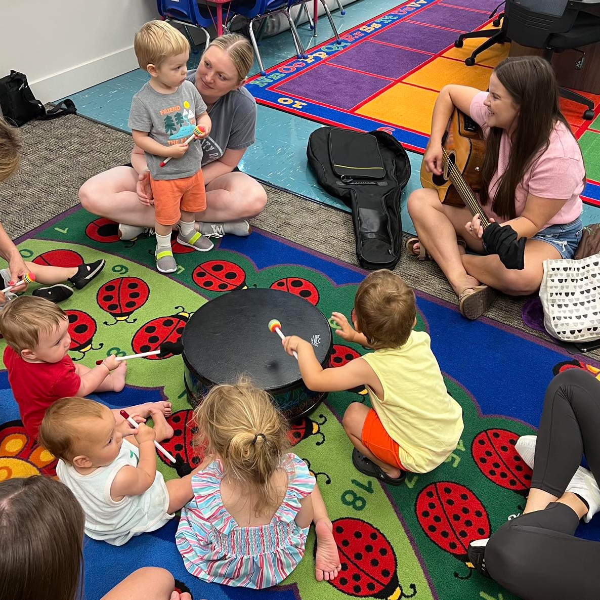 Students sitting in a circle