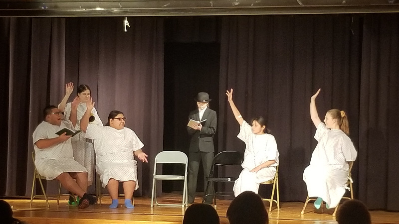 actors on stage