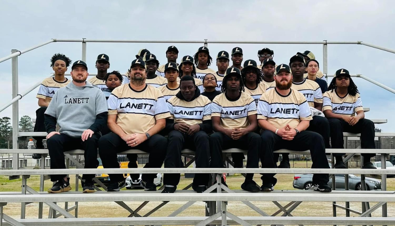 A photo of the baseball team