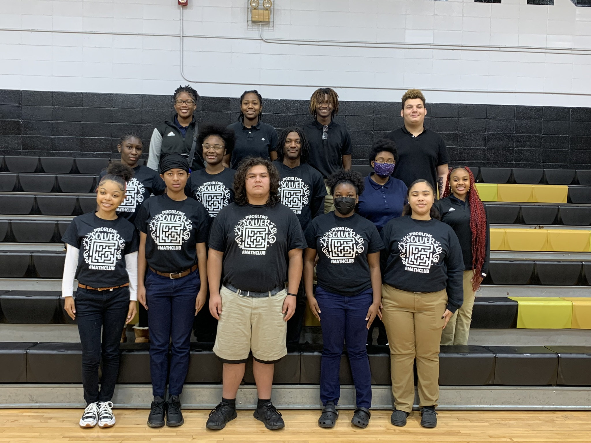 A photo of the members of the math club