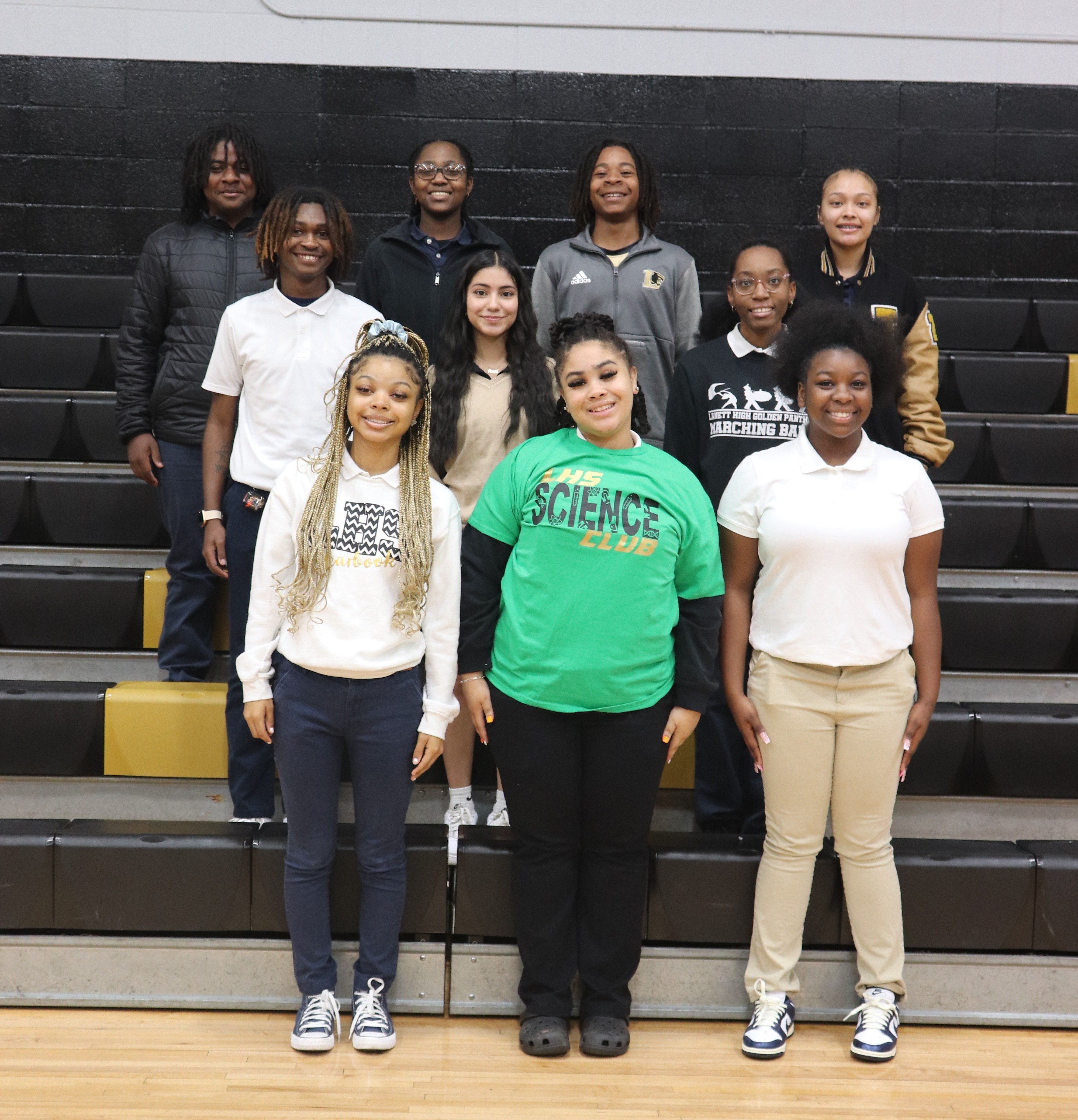 A photo of the LHS members of the Science Club