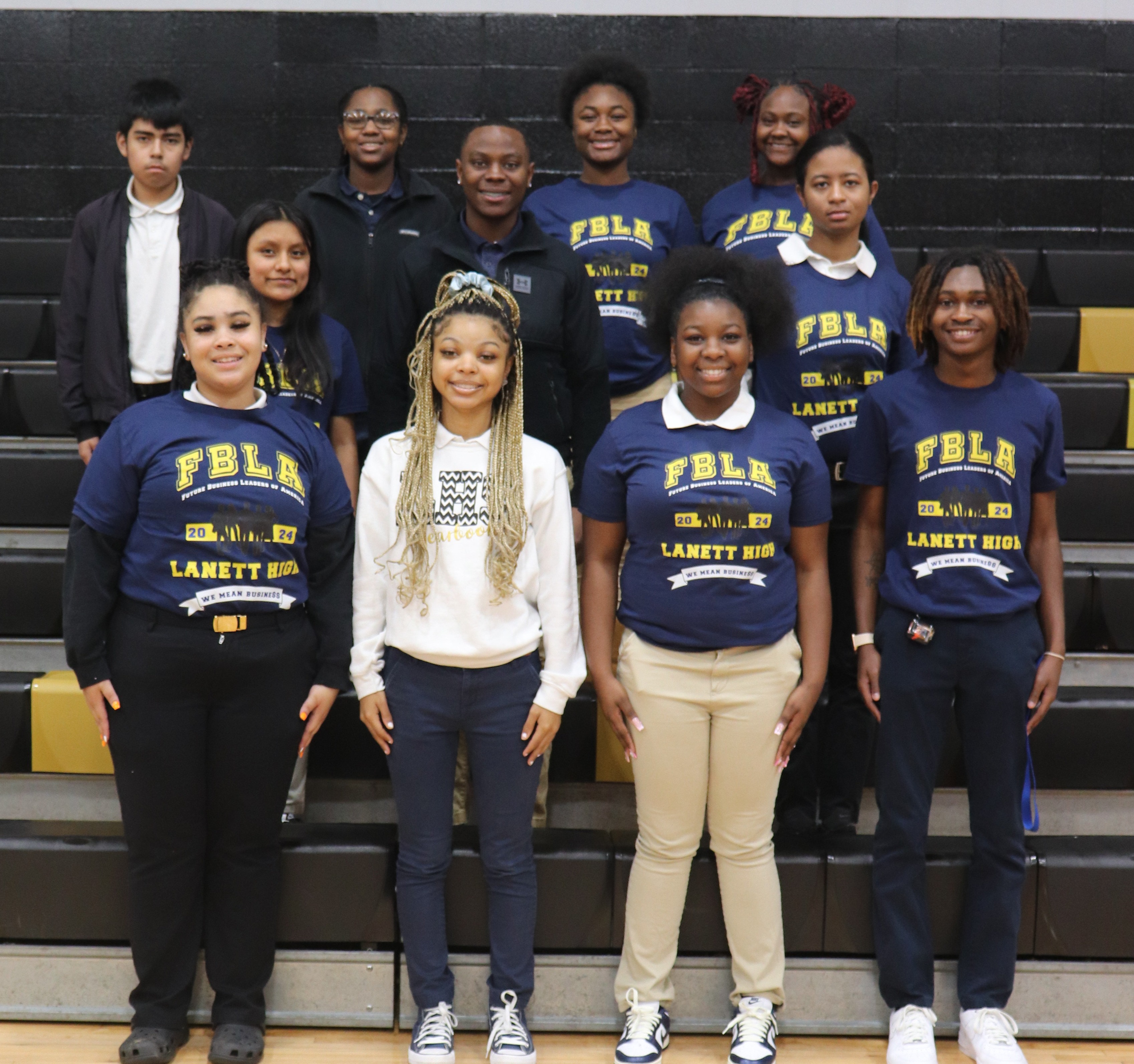 A photo of the members of FBLA