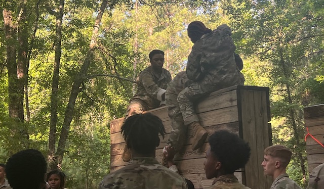 JROTC Cadets participating in 2024 JCLC Camp activities