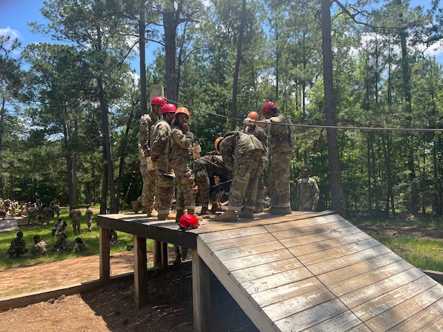 JROTC Cadets participating in 2024 JCLC Camp activities
