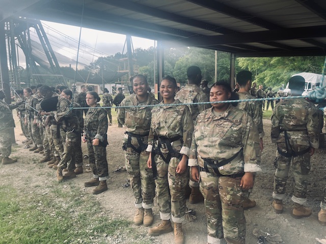 JROTC Cadets participating in 2024 JCLC Camp activities