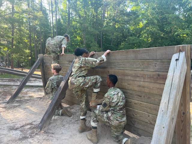 JROTC Cadets participating in 2024 JCLC Camp activities