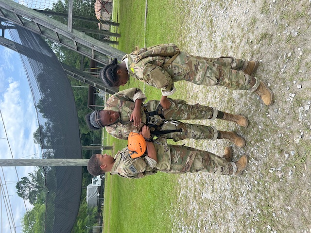 JROTC Cadets participating in 2024 JCLC Camp activities