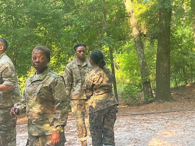 JROTC Cadets participating in 2024 JCLC Camp activities