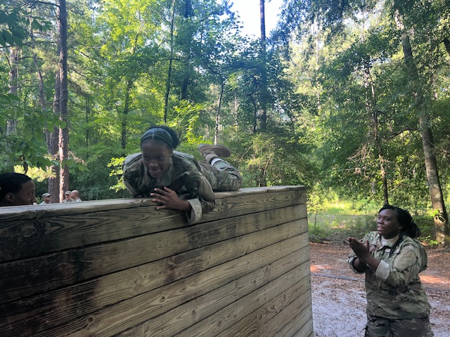 JROTC Cadets participating in 2024 JCLC Camp activities