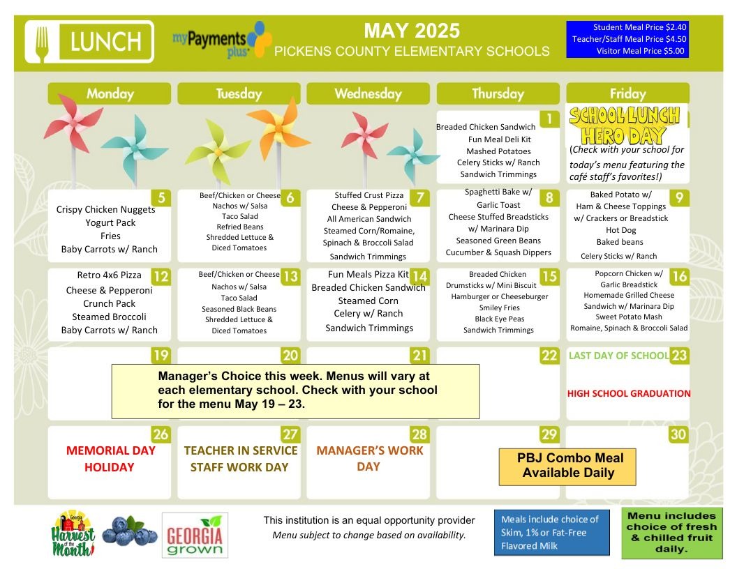 Lunch Menu