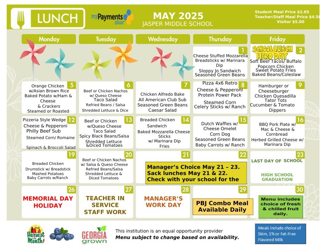 Lunch Menu