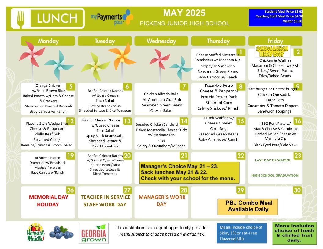 Lunch Menu
