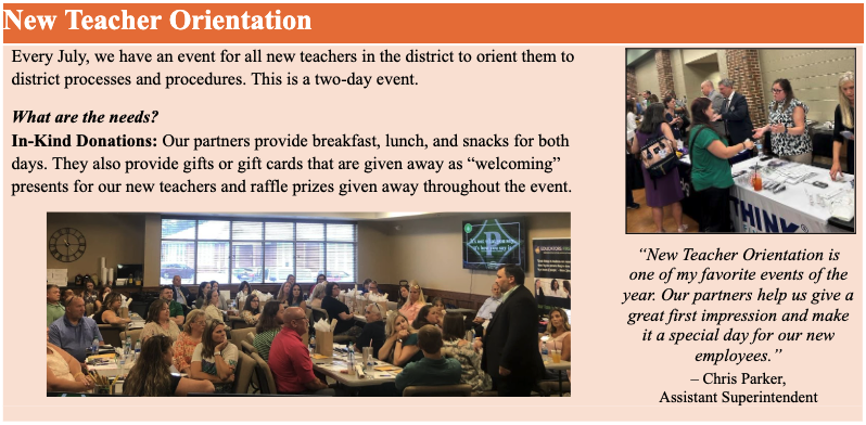 New Teacher Orientation