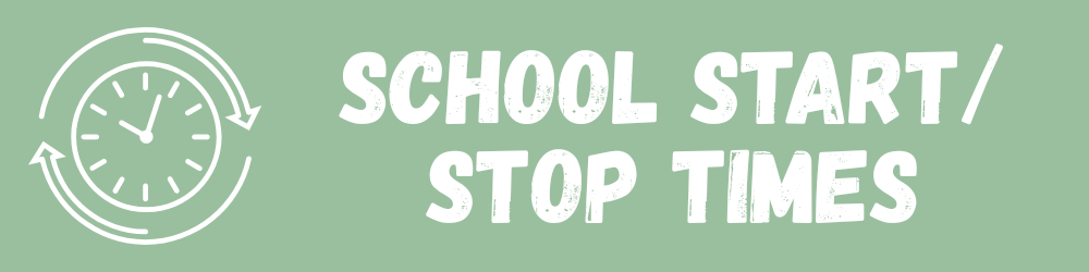 Start/Stop Times Banner