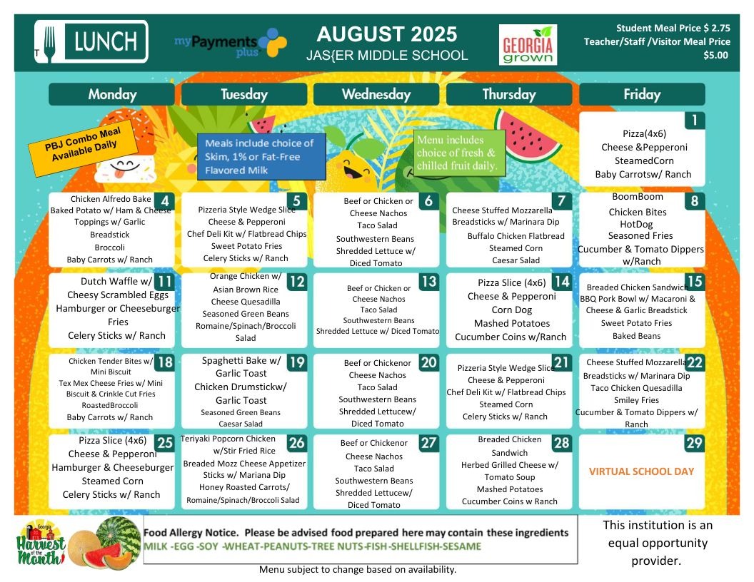 Lunch Menu