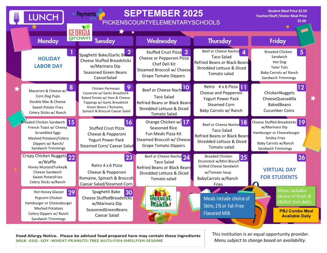 Lunch Menu