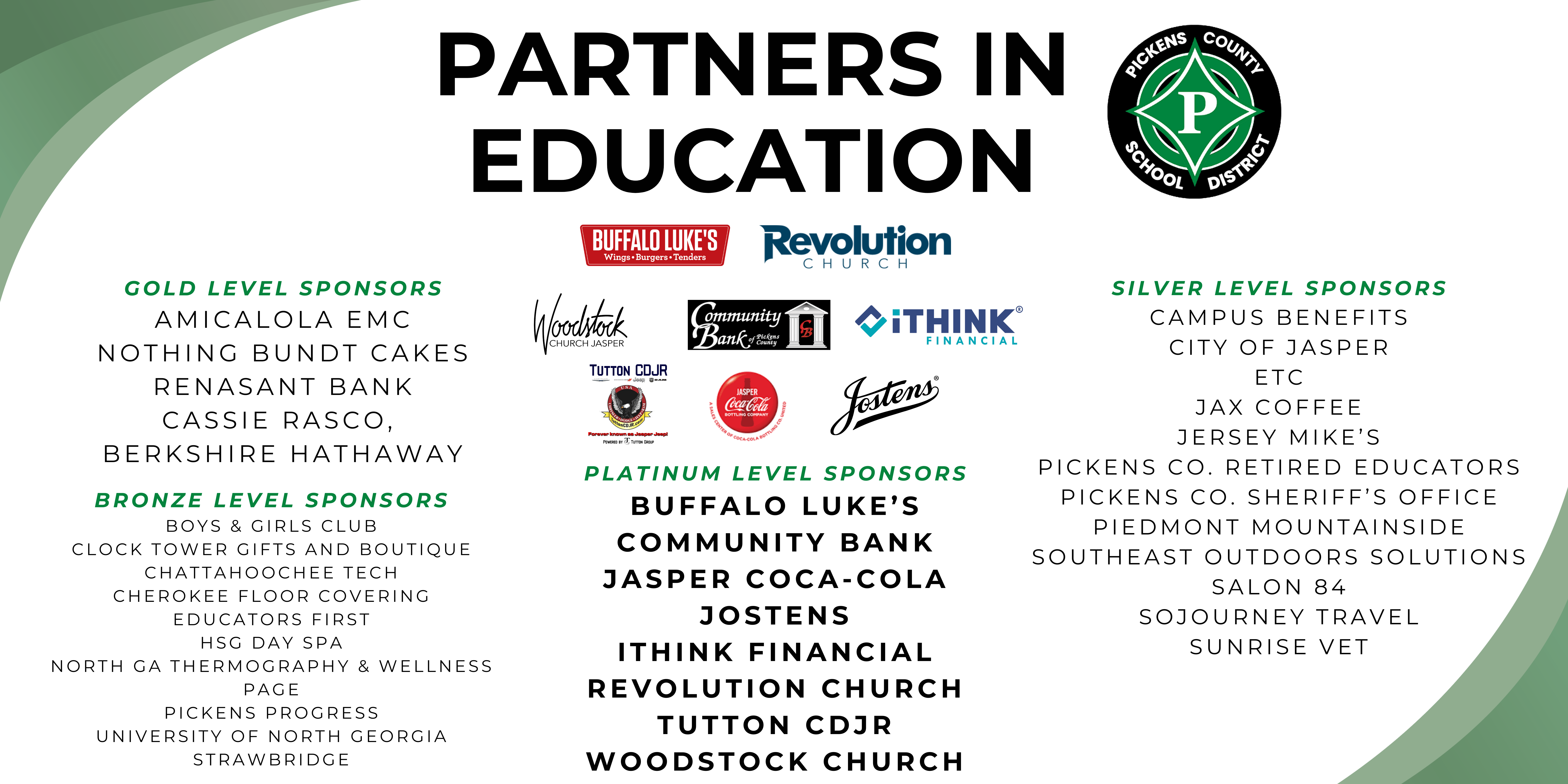 Partners in Education Banner