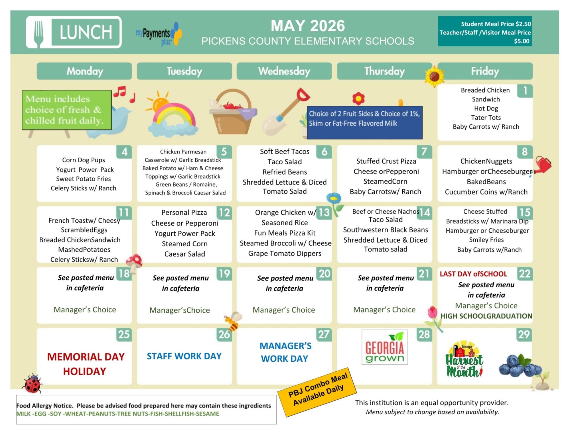 Lunch Menu