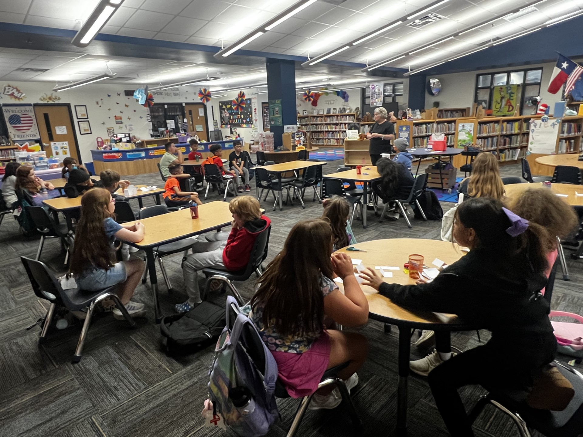 ES2S Students in the Library