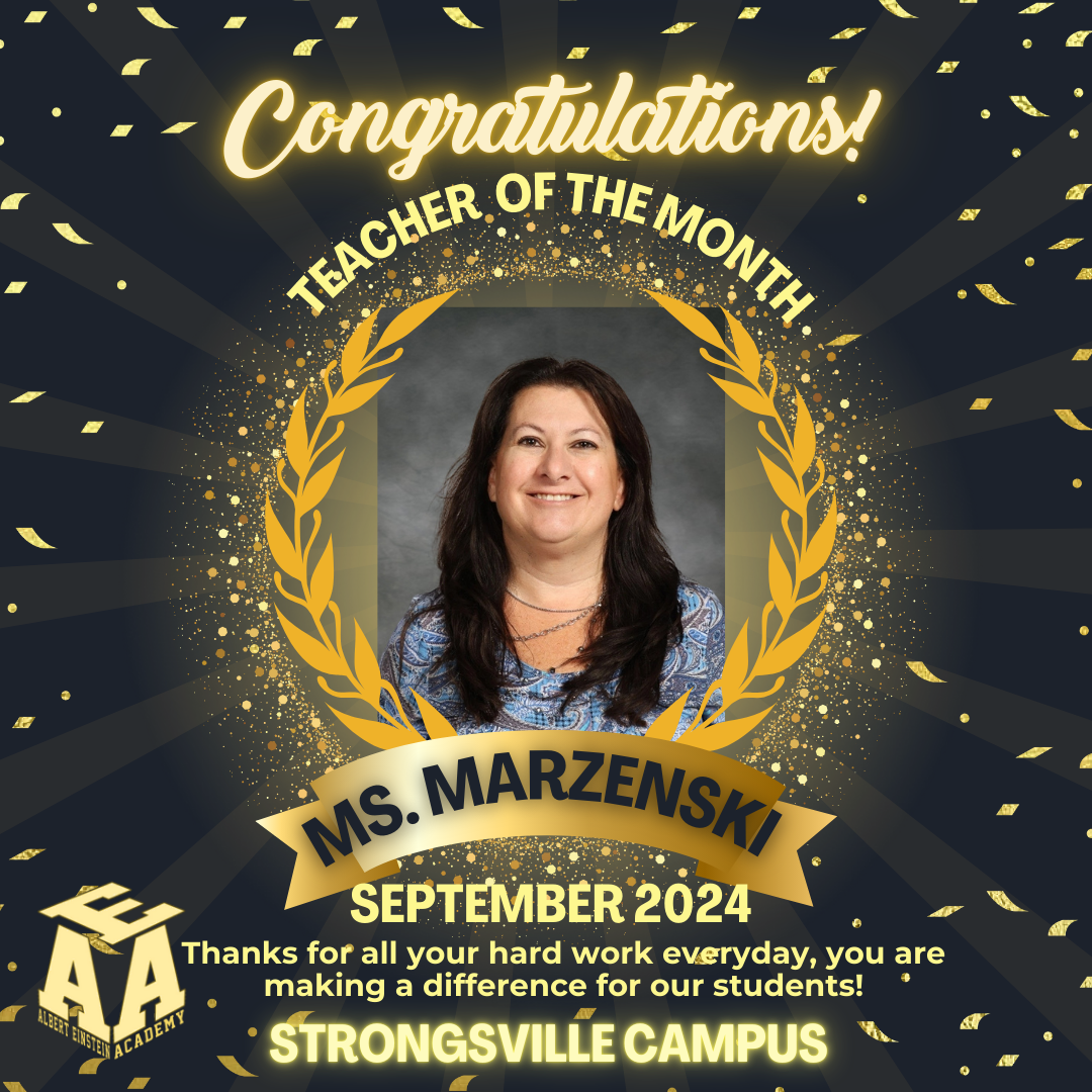 congratulations teacher of the month ms marzenski