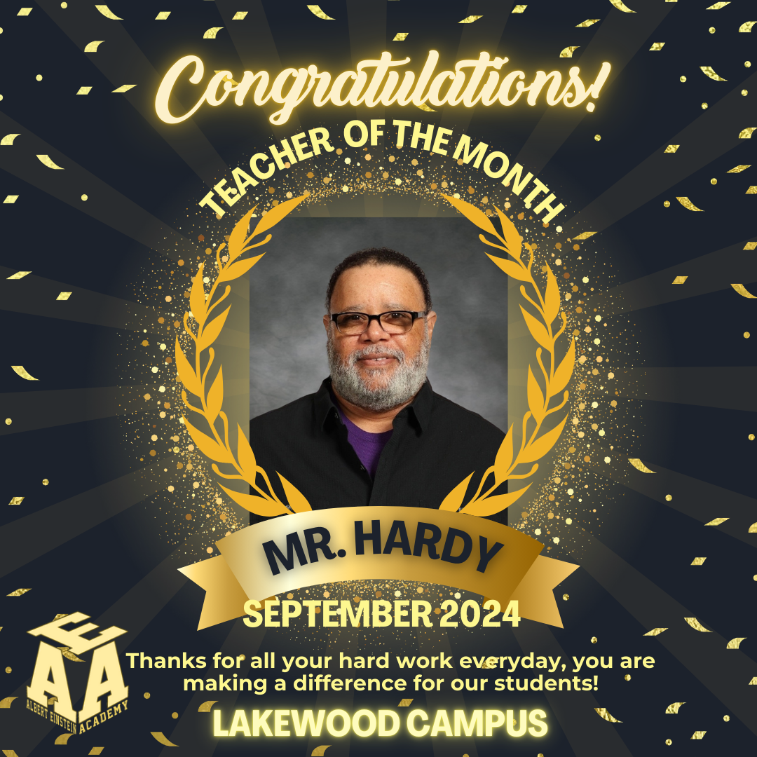 congratulations teacher of the month mr hardy