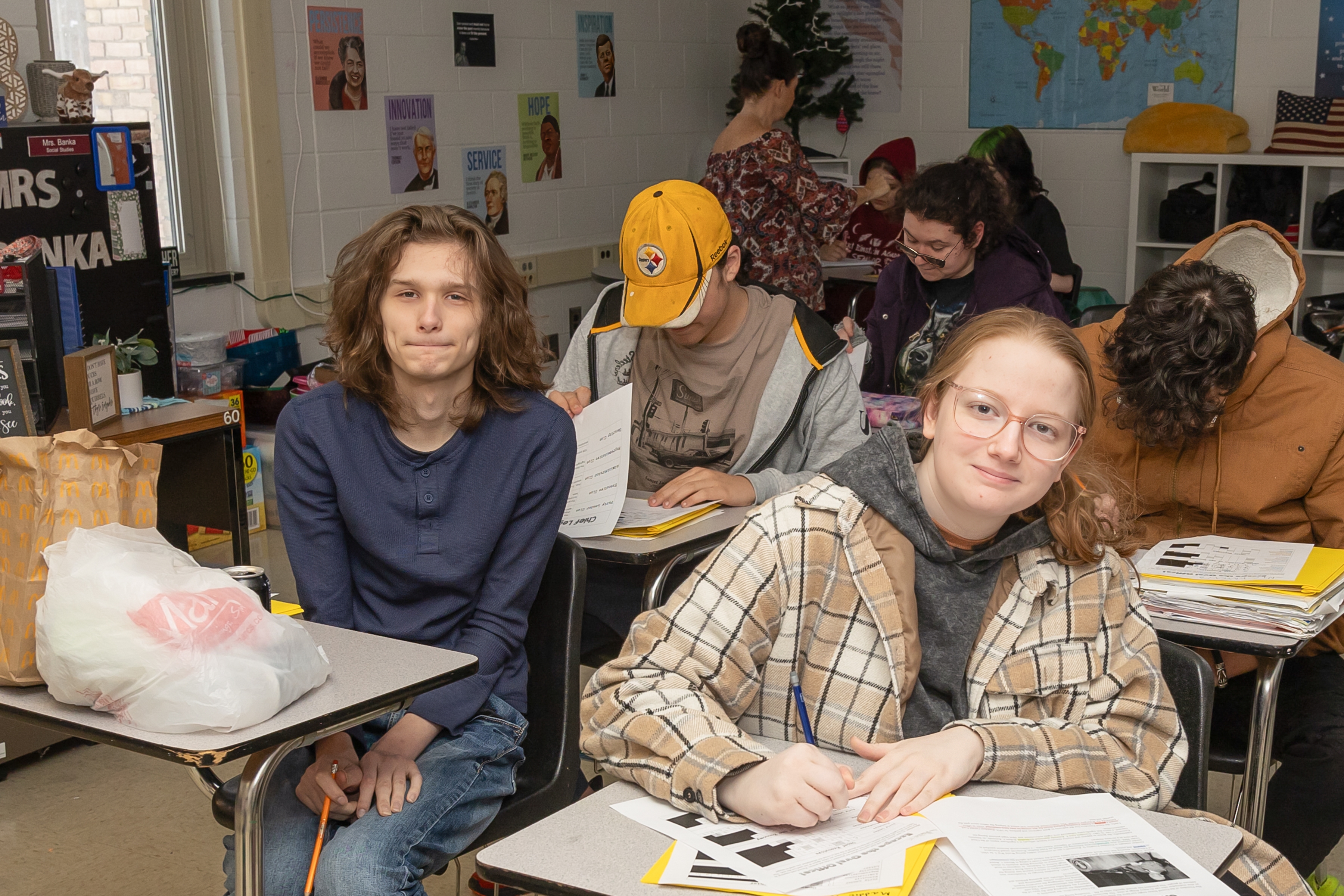 students in classroom