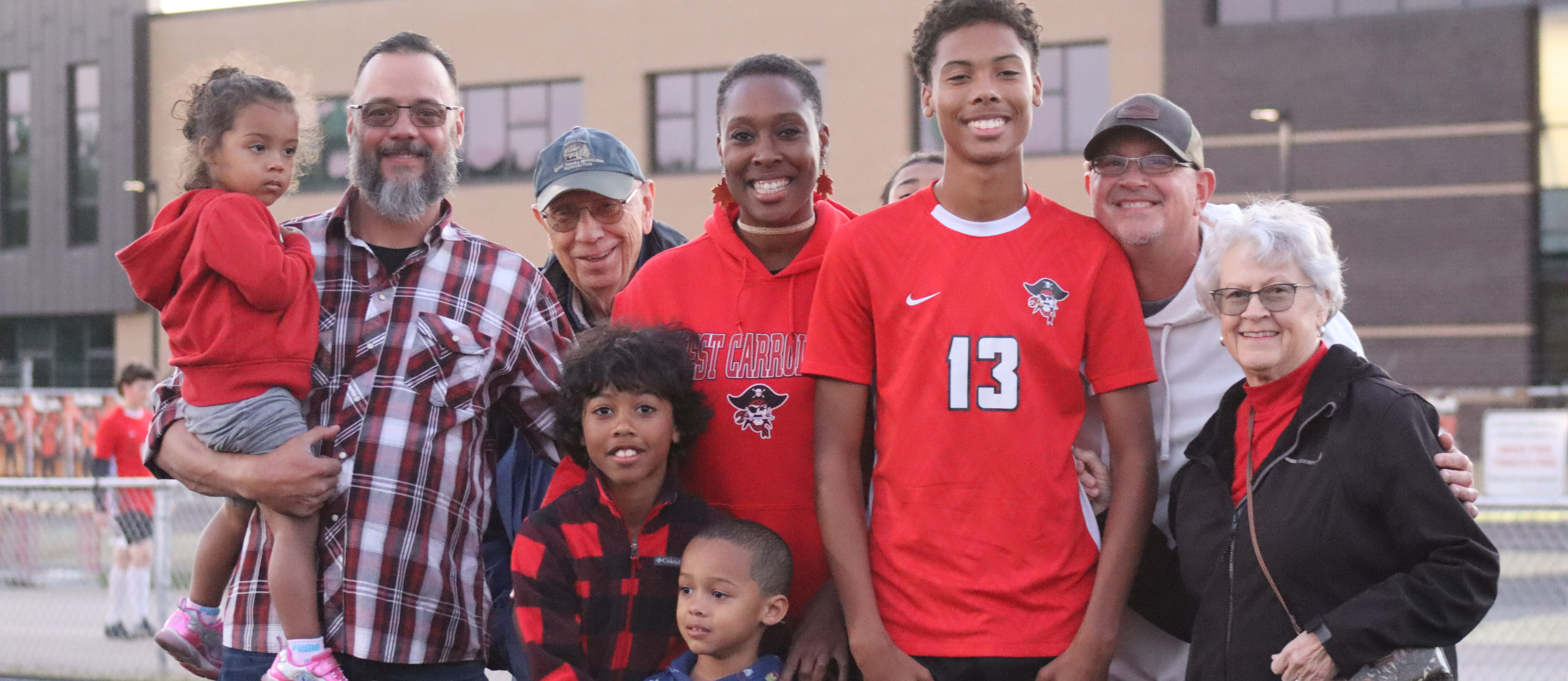 Soccer Senior Night Family