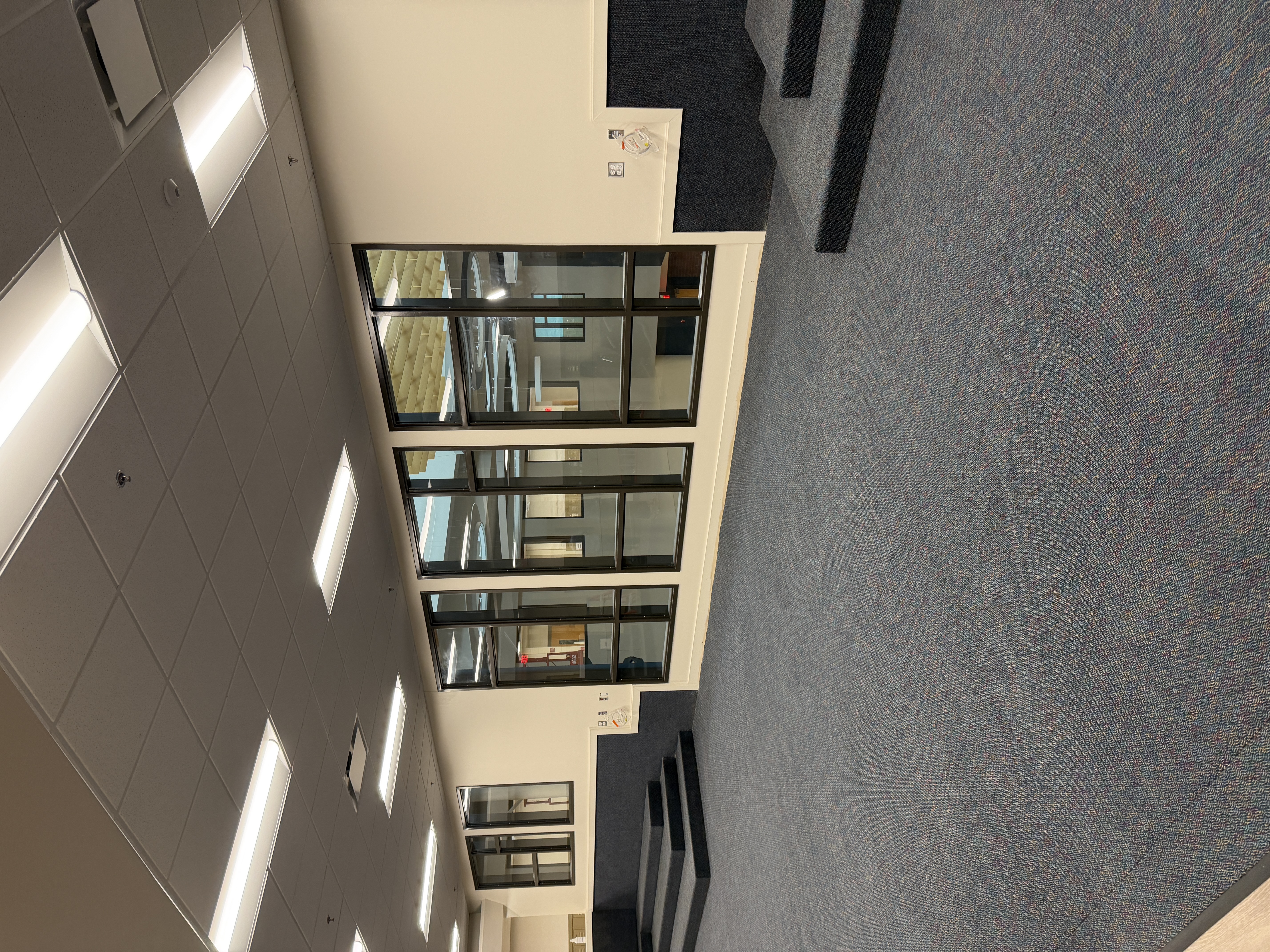 Library renovation with new window