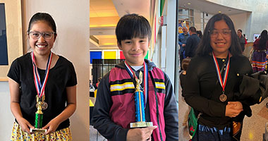 Roxie Harjo, Jayleigh Harjo, and Carlito Noriega