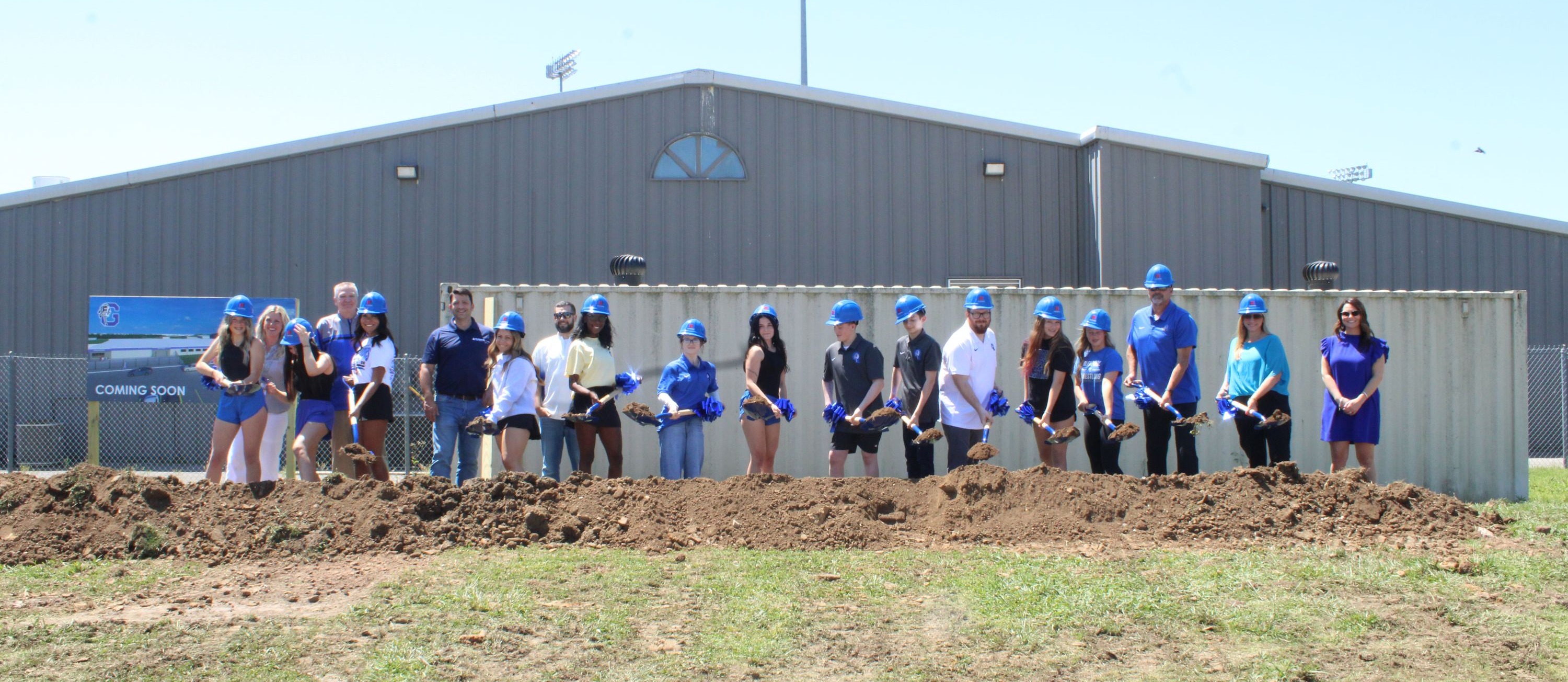 Groundbreaking for the new Cheer and Wrestling Facility