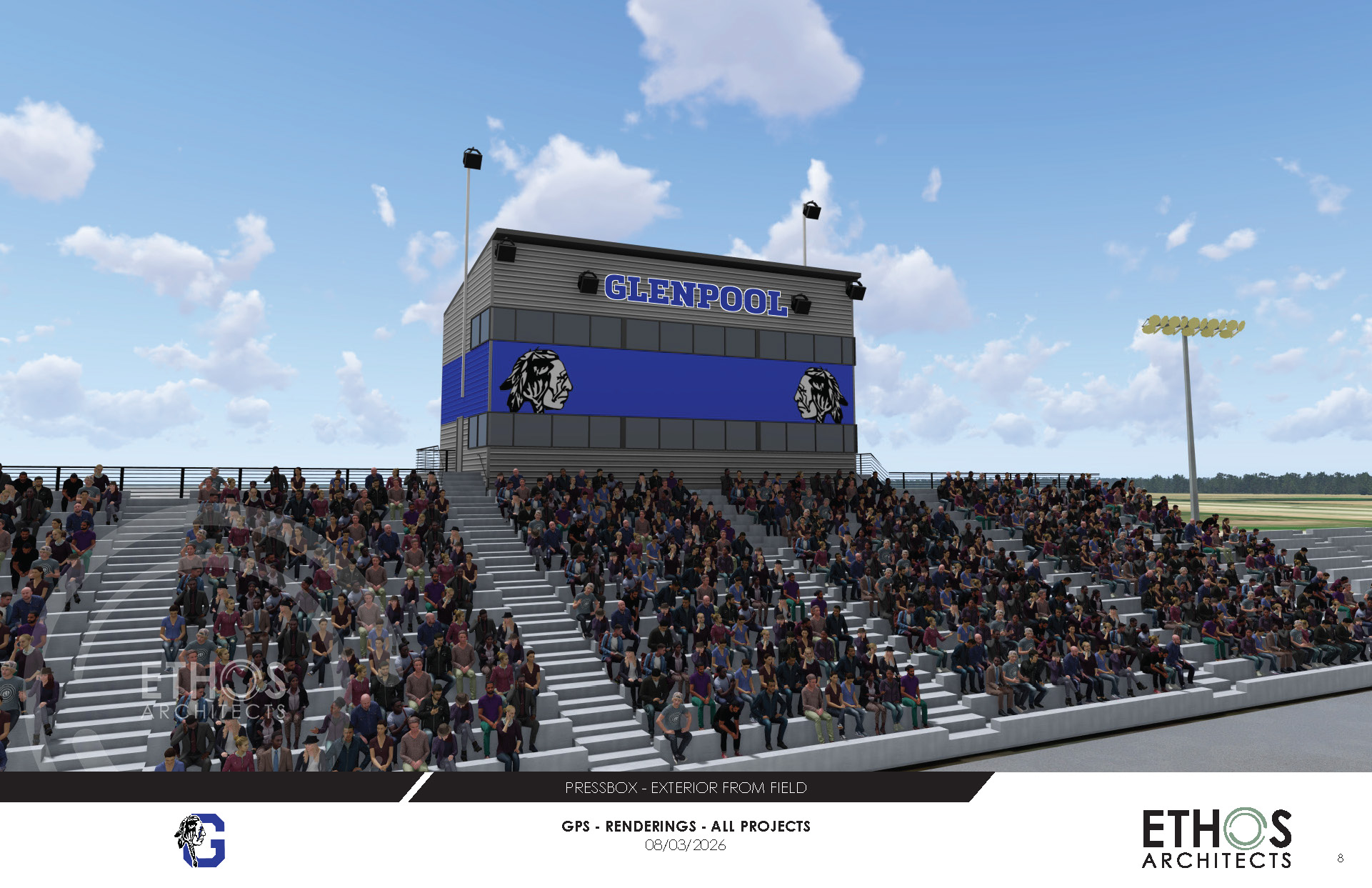 Press Box as seen from the field
