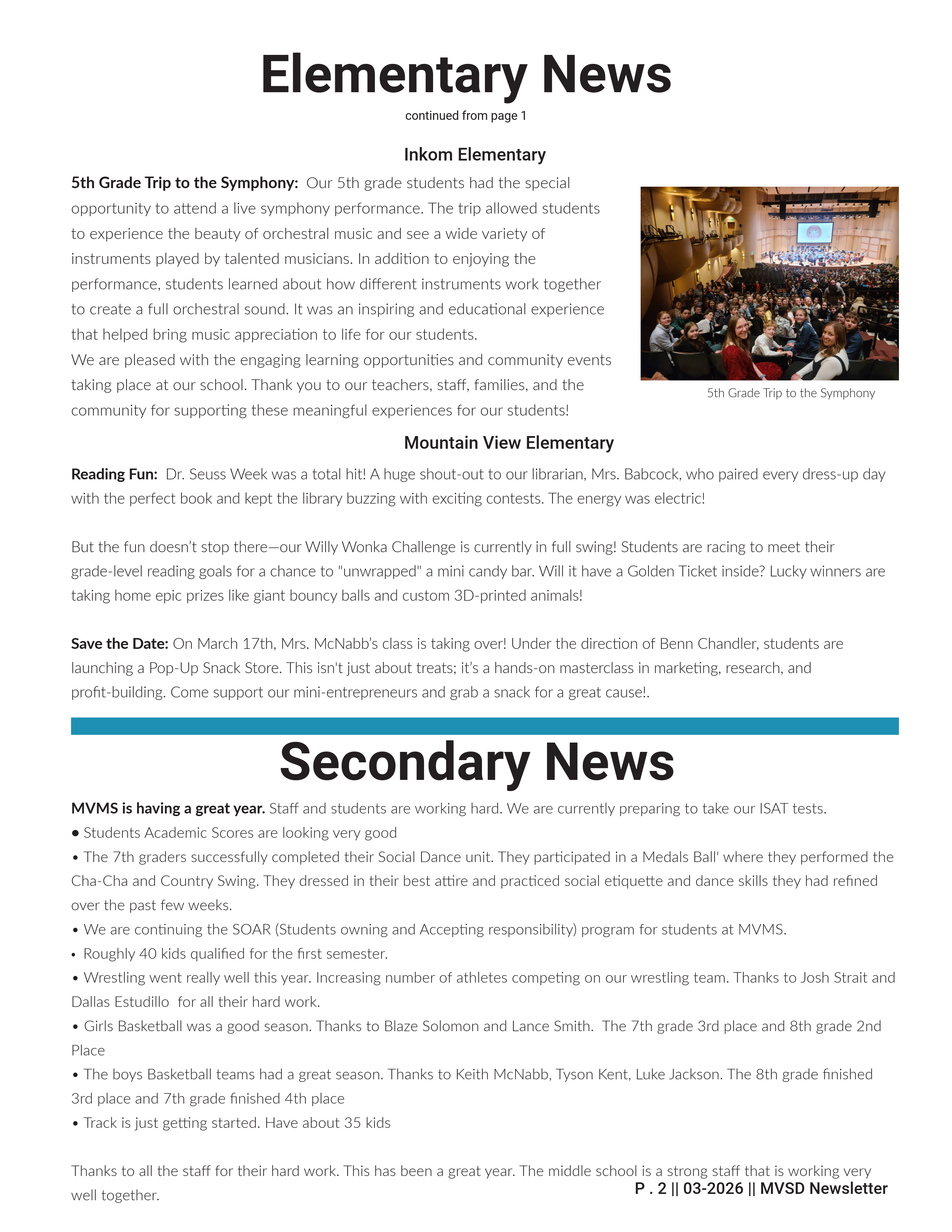 March Newsletter pg 2
