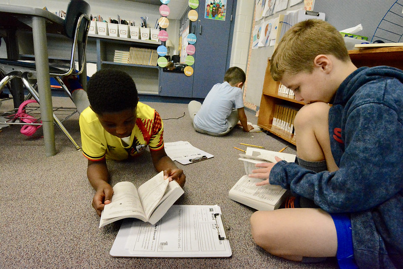 Students reading