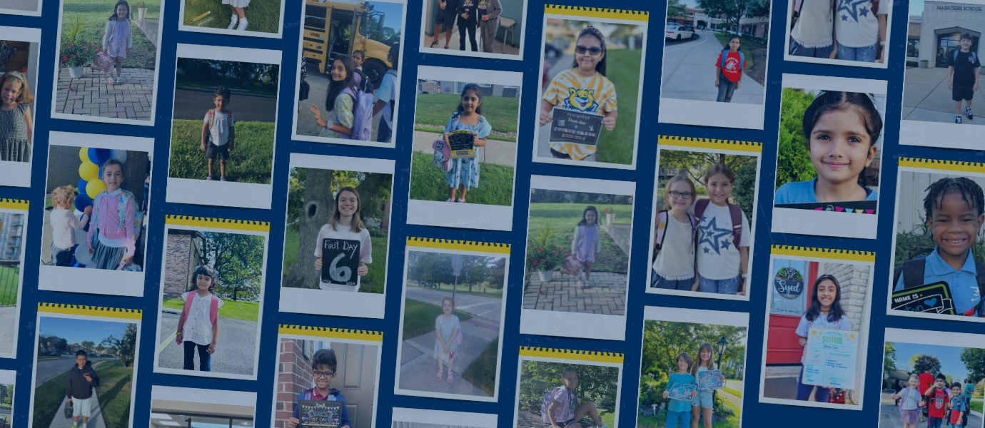 Collage from first day of school 