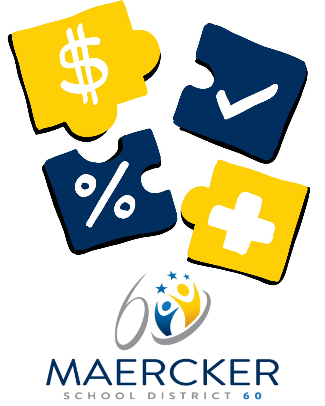 Financial puzzle pieces and D60 logo