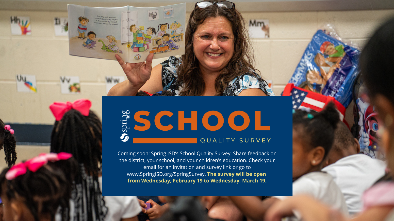 Annual School Quality Survey to Open Feb. 19