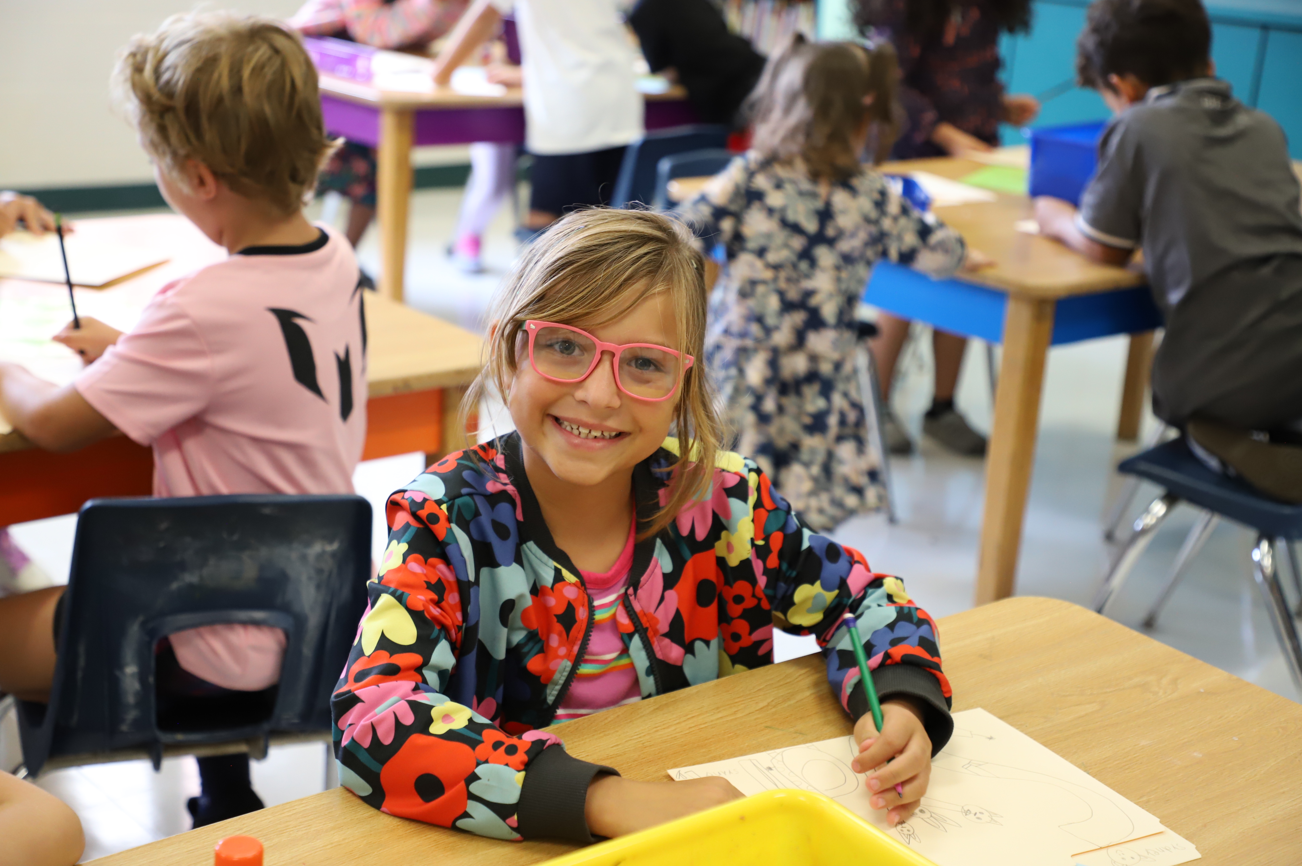 Smiling student