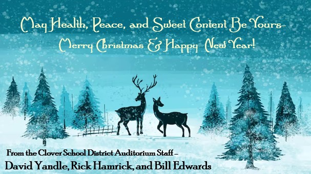 May Peace, Health, and Sweet Content Be Yours!  Happy Holidays from the CSDA Staff-David Yandle, Rick Hamrick, and Bill Edwards