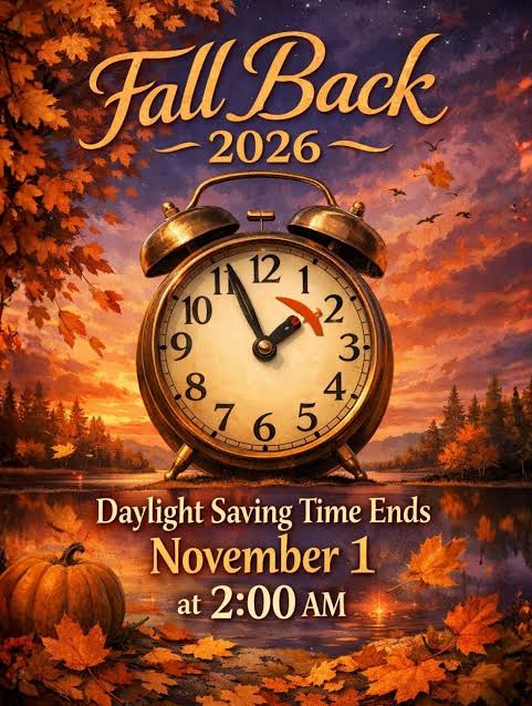 Standard Time Resumes November 1